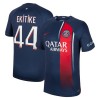 Jalkapallo Peliasut Paris Saint-Germain 2023-24 Ekitike 44 Koti Pelipaita Lyhythihainen